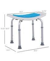 6-Level Adjustable Curved Bath Stool Spa Shower Chair Non-Slip Design