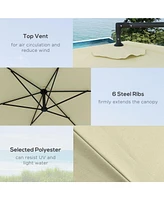 Premium Cantilever Patio Umbrella with Air Vent