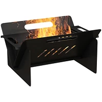 Streamdale Furniture 3-in-1 Portable Fire Pit & Stove