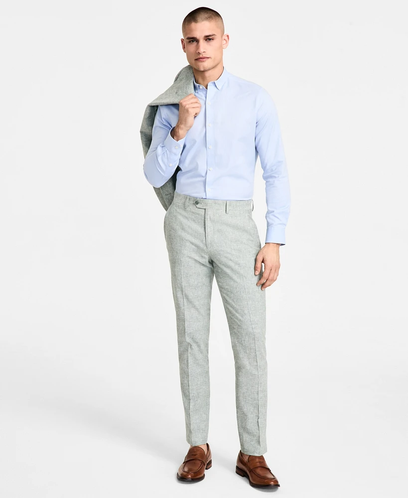 Bar Iii Men's Slim-Fit Linen Suit Pants