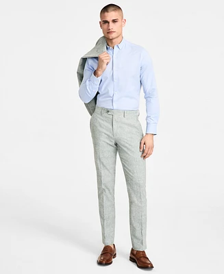 Bar Iii Men's Slim-Fit Linen Suit Pants