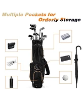 9 Inch Golf Stand Bag Divider Carry Pockets Storage