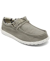 Hey Dude Men's Wally Stretch Canvas Slip-On Casual Moccasin Sneakers from Finish Line