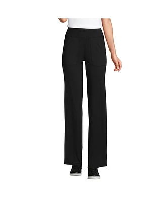 Lands' End Petite Active Hi Impact High Rise Straight Leg Pants