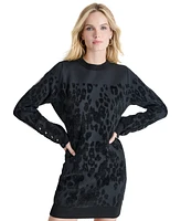 Dkny Women's Round-Neck Long-Sleeve Sweater Dress