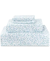 Sunham Microfiber Easy Care Printed -Pc. Sheet Set