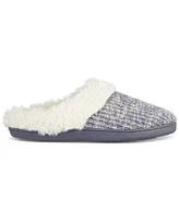 Isotoner Signature Women's Caroline Sweater Rib-Knit Clog Slippers