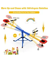 Sugift 360°Rotation Kids Seesaw Swivel Teeter Totter Playground Equipment