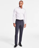 Alfani Men's Slim-Fit Dash-Print Dress Shirt, Created for Macy's