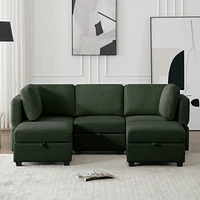 Streamdale Furniture Modular Sectional Sofa with Storage, Adjustable Backs & Arms