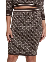 Guess Women's Lise 4G-Logo Pull-On Sweater Skirt