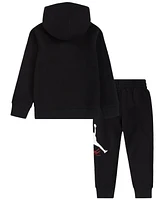 Jordan Toddler Boys Jump Man Flight Pullover Hoodie and Pants 2-Piece Set