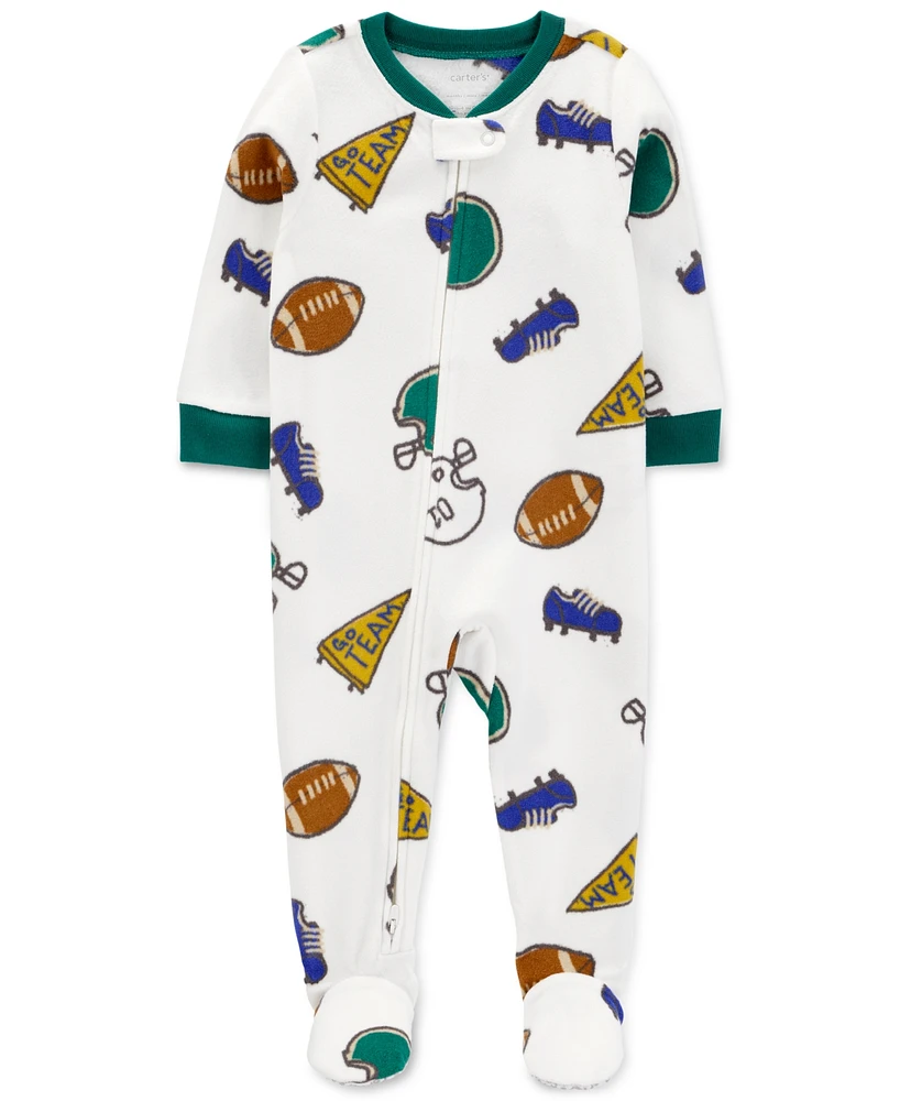 Carter's Baby 1-Piece Fleece Zip Footed Pajamas