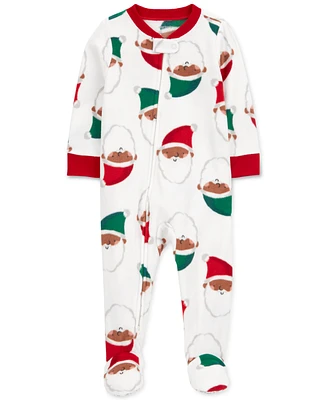 Carter's Baby 1-Piece Santa Fleece Footed Pajamas