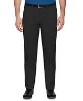 Pga Tour Men's Flat Front Micro Grid Textured Trousers