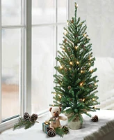 Puleo Pre-Lit Artificial Christmas Tree 4ft