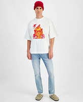 Mode of One Men's Flame Relaxed-Fit Graphic T-Shirt, Created for Macy's