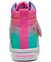 Skechers Little Girls Twi-Lites 2.0 - Flying Love Light-Up Fastening Strap Casual Sneakers from Finish Line