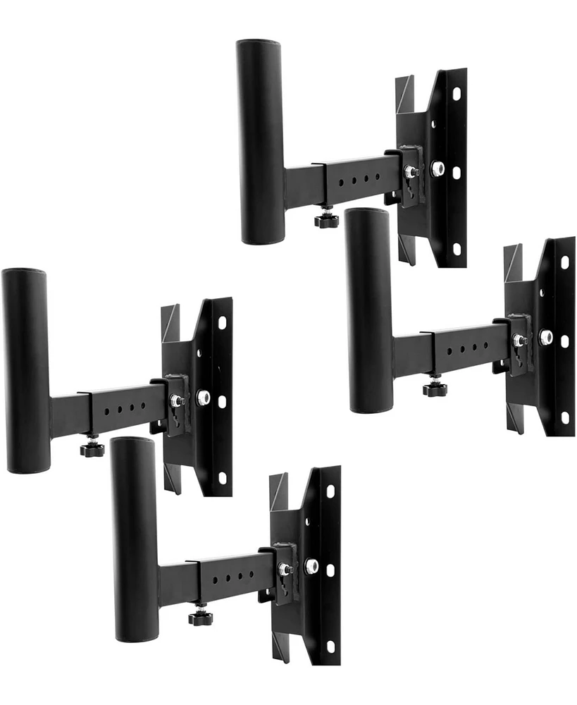 5 Core Speaker Wall Mount Rotatable Angle Mounting Bracket Wall Speakers Holder 4PCS