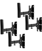 5 Core Speaker Wall Mount Rotatable Angle Mounting Bracket Wall Speakers Holder 4PCS