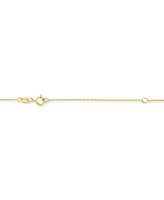 Diamond Accent Moon & Star Pendant Necklace in 14k Gold-Plated Sterling Silver, 16" + 2" extender - Gold