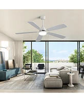 Sofucor 52" Ceiling Fans with Lights and Remote Low Profile Ceiling Fan