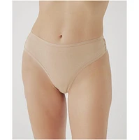 Pact Women's Organic Cotton Everyday High Rise Thong 6-Pack