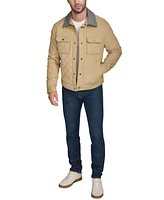 Cole Haan Men's Collared Quilted Button-Front Jacket