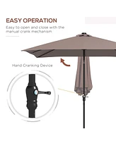 Solar Led Patio Umbrella for Table or Base