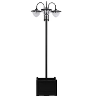 Simplie Fun Solar Lamp Post with Planter, 6 Hour Led Lighting