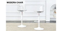 Streamdale Furniture Minimalist Bar Chairs with Rotating & Adjustable Features