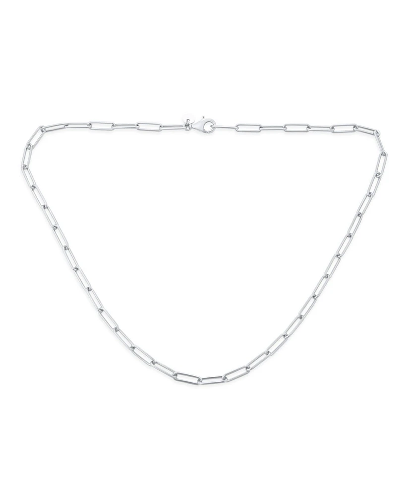 Bling Jewelry Solid Strong Gold Plated Sterling Silver Rounded Link 3.5MM Chain Necklace Inch