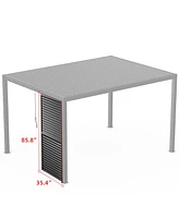 10FT Aluminum Louver Grille for Privacy and Sun Control