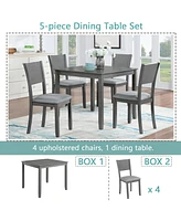 Modern 5-Piece Dining Set for Kitchen and Dining Room