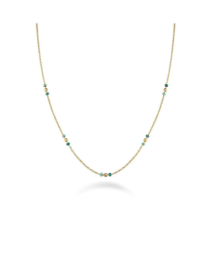 Rosefield Emerald Dotted Necklace