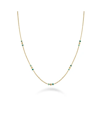 Rosefield Emerald Dotted Necklace