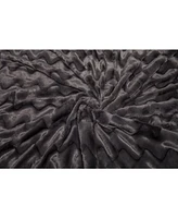 Chanasya Premium Soft Wave Faux Fur Throw Blanket - Soft, Lightweight Reversible Sherpa & Minky 50" x 65” Yellow Solid