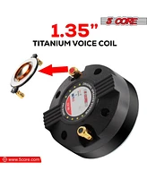 5 Core Compression Driver Titanium Voice Coil 200W Max Audio Horn Speaker Tweeter System Extremely Loud - 2PCS