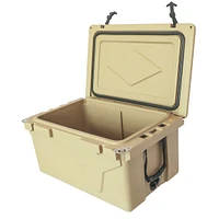 Streamdale Furniture Khaki 65QT Impact-Resistant Ice Cooler for Outdoor Adventures