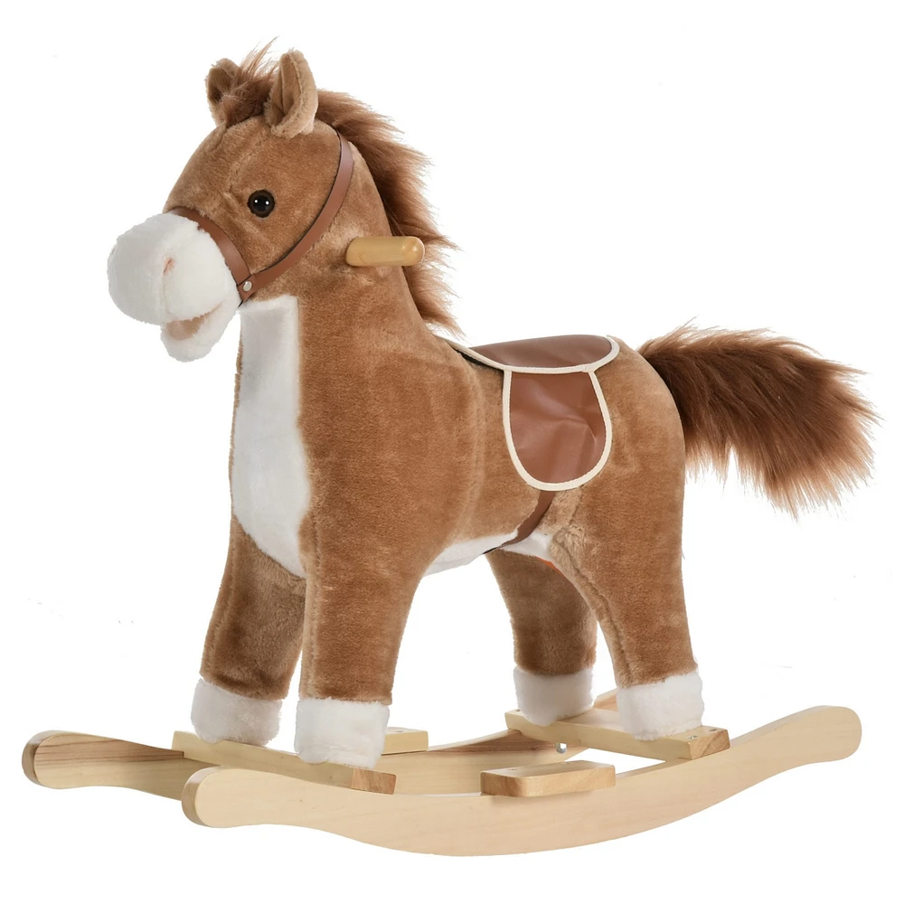 Streamdale Furniture Rocking Horse Plush with Sounds and Motion