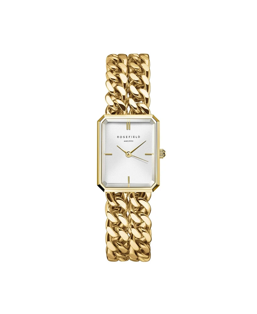 Rosefield Studio Women's Gold Tone Stainless Steel Bracelet Watch 24mm