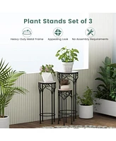 Sugift Decorative Flower Display Holder with Ceramic Top for Patio