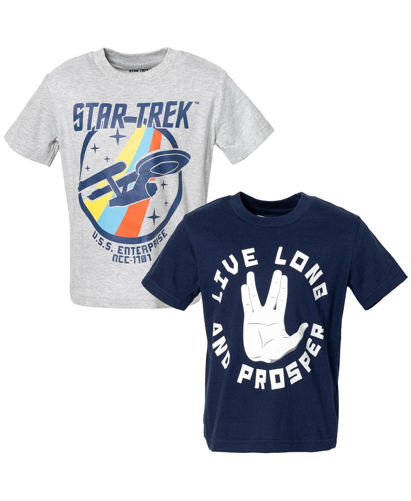 Star Trek Little Boys 2 Pack T-Shirts