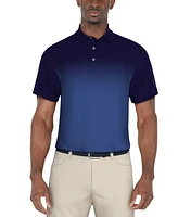 Pga Tour Men's Ombre Short Sleeve Performance Polo Shirt