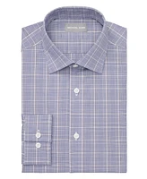 Michael Kors Men's Regular Fit Comfort Stretch Check Dress Shirt