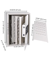 Yescom 245 Key Storage Cabinet Safe Digital Keyless Lock Box Organizer Rack Security