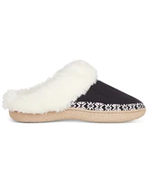 Isotoner Signature Women's Clara Faux-Fur-Trim Clog Slippers