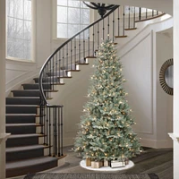 Puleo 7.5-ft. Hampton Blue Spruce Tree with 500 Clear Lights & Stand