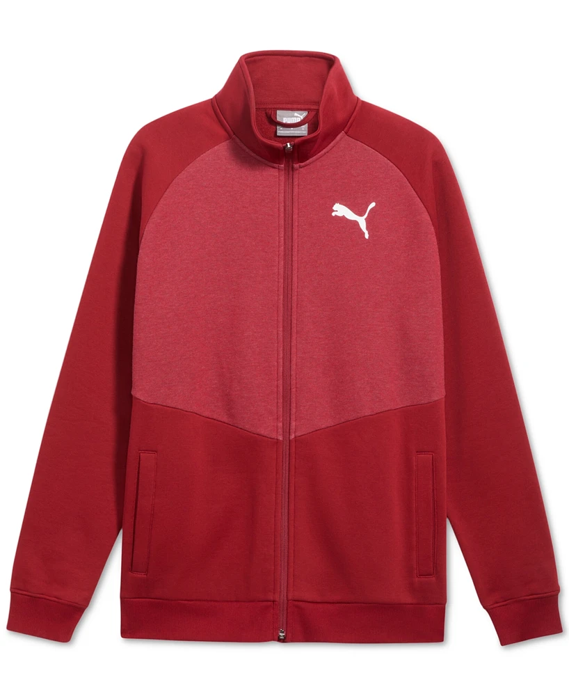 Puma Men's Contrast Fleece Logo Jacket