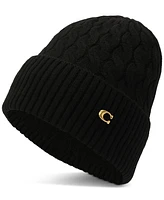 Coach Signature C Cable Knit Beanie